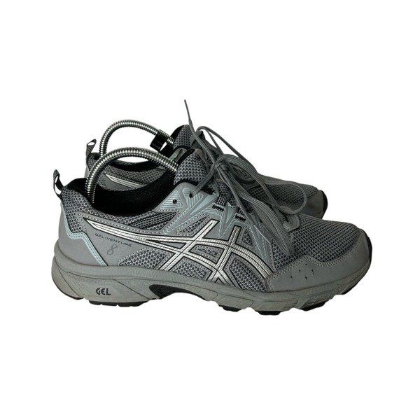 Asics GEL-VENTURE 8 Womens Sz‎ 9 Trail Running Hiking Shoes 1012A708 Gray Low - Picture 1 of 10